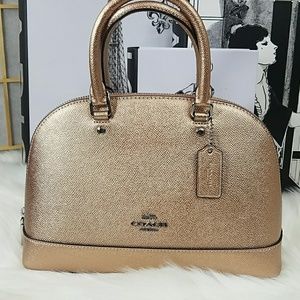coach mini sierra rose gold